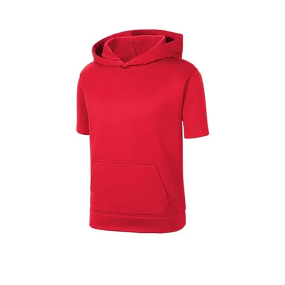 Sport-Tek Youth Sport-Wick Fleece Short Sleeve Hooded Pul...
