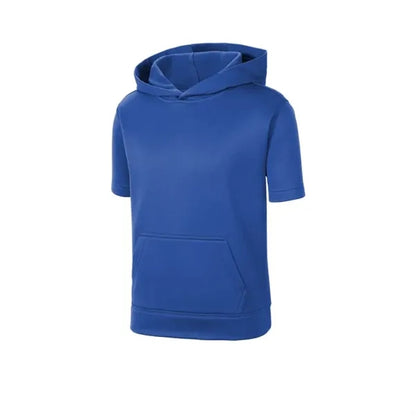Sport-Tek Youth Sport-Wick Fleece Short Sleeve Hooded Pul...