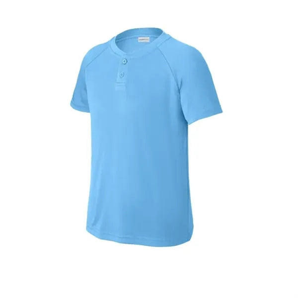 Sport-Tek Youth PosiCharge Competitor 2-Button Henley