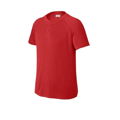 Sport-Tek Youth PosiCharge Competitor 2-Button Henley