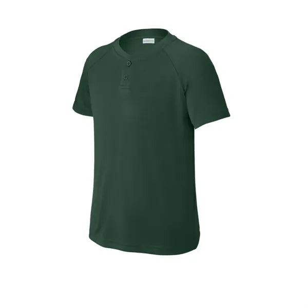 Sport-Tek Youth PosiCharge Competitor 2-Button Henley