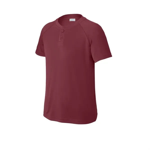 Sport-Tek Youth PosiCharge Competitor 2-Button Henley