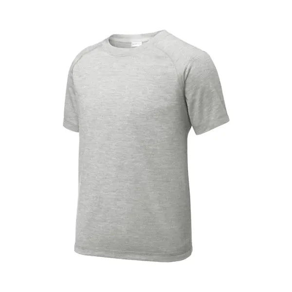 Sport-Tek Youth PosiCharge Tri-Blend Wicking Raglan Tee.