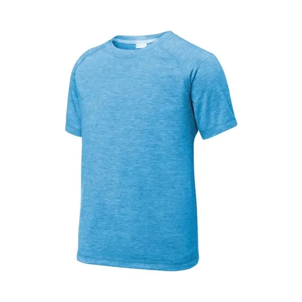 Sport-Tek Youth PosiCharge Tri-Blend Wicking Raglan Tee.