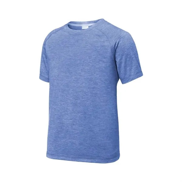 Sport-Tek Youth PosiCharge Tri-Blend Wicking Raglan Tee.