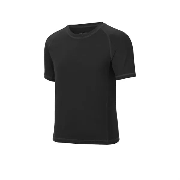 Sport-Tek Youth Rashguard Tee.