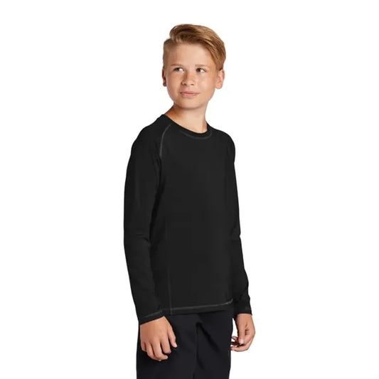 Sport-Tek Youth Long Sleeve Rashguard Tee.