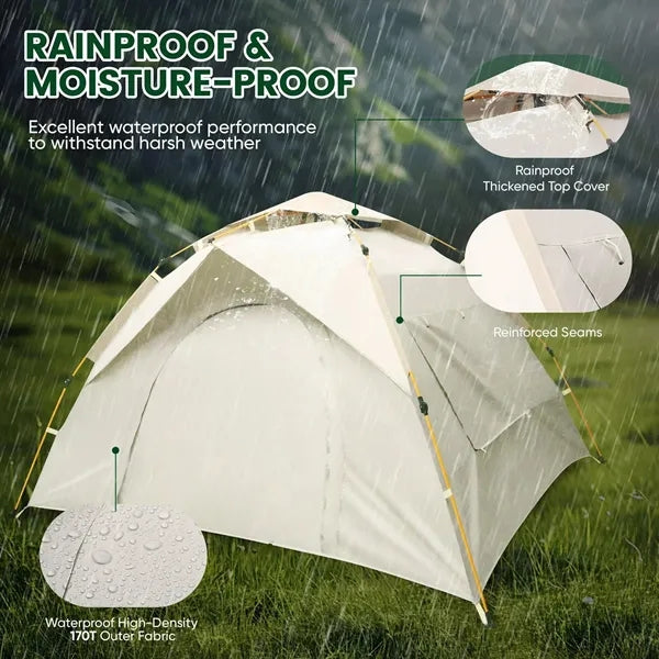 Outdoor Camping Tent Waterproof with Rainfly