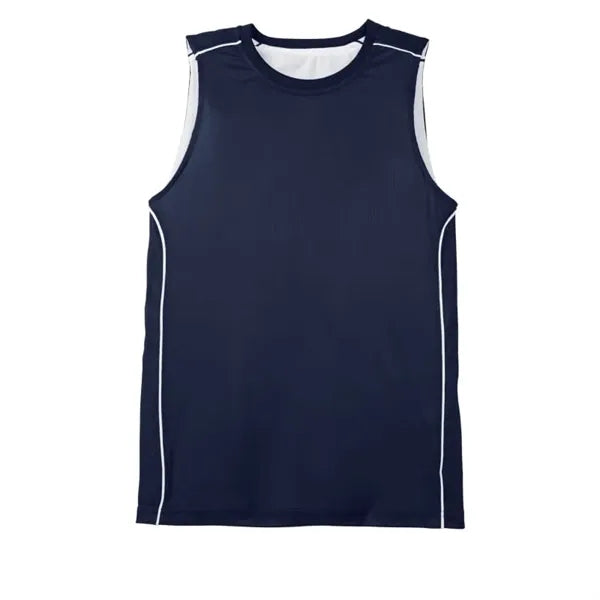 Sport-Tek Youth PosiCharge Mesh Reversible Sleeveless Tee.
