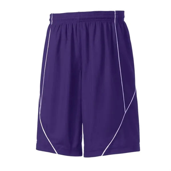 Sport-Tek Youth PosiCharge Mesh Reversible Spliced Short.
