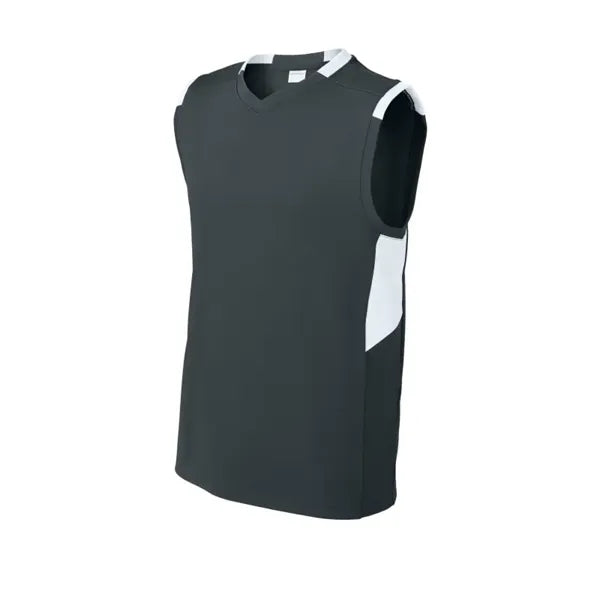 Sport-Tek Youth Club Sleeveless V-Neck