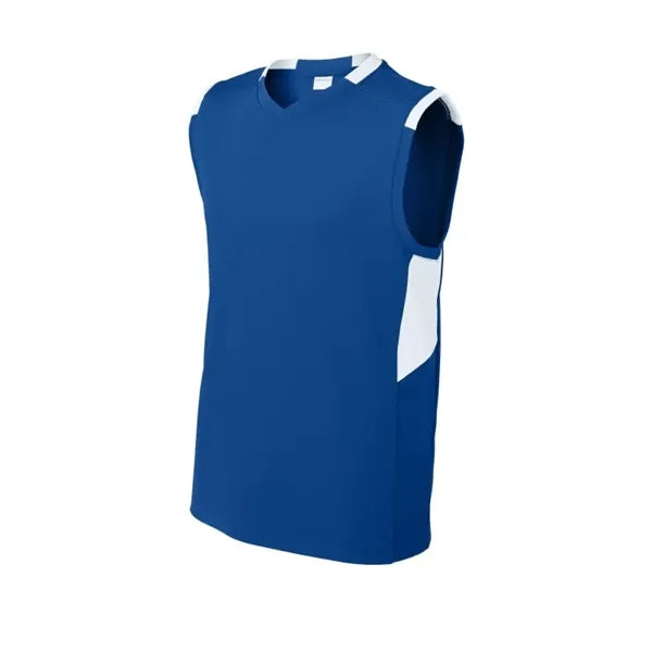 Sport-Tek Youth Club Sleeveless V-Neck