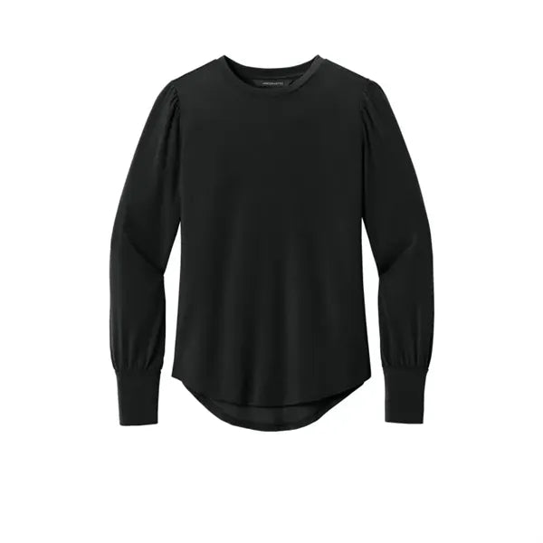 Mercer+Mettle Women's Stretch Jersey Long Sleeve Blouson Top
