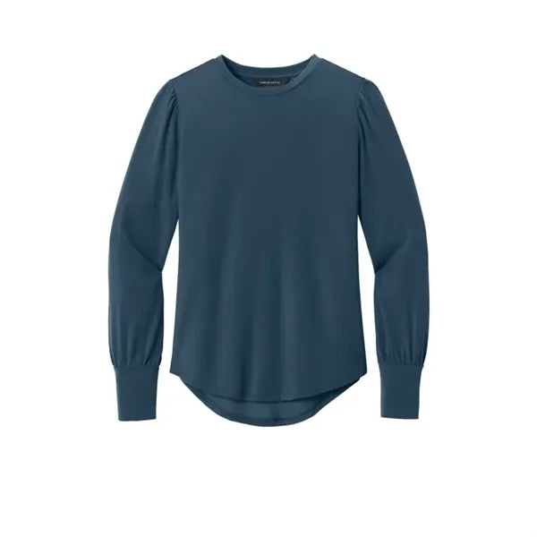 Mercer+Mettle Women's Stretch Jersey Long Sleeve Blouson Top
