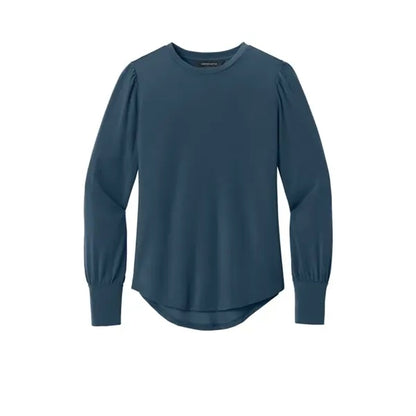 Mercer+Mettle Women's Stretch Jersey Long Sleeve Blouson Top