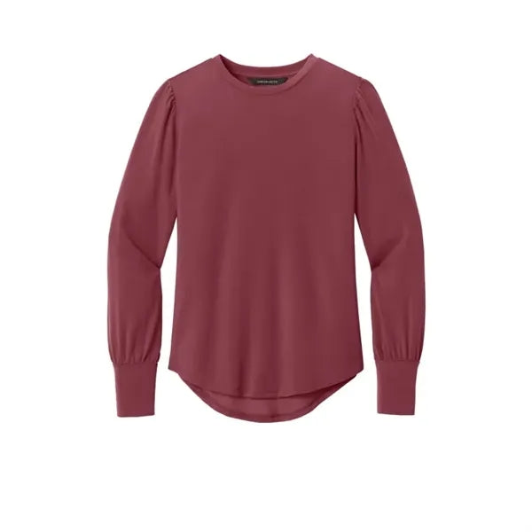 Mercer+Mettle Women's Stretch Jersey Long Sleeve Blouson Top