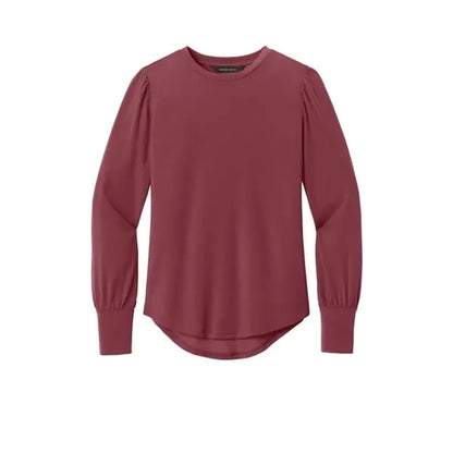 Mercer+Mettle Women's Stretch Jersey Long Sleeve Blouson Top