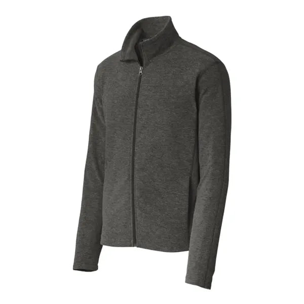Port Authority Heather Microfleece Full-Zip Jacket.
