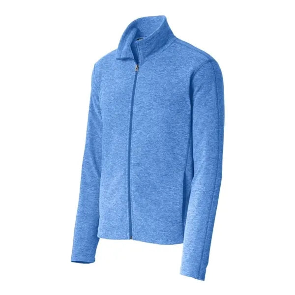 Port Authority Heather Microfleece Full-Zip Jacket.