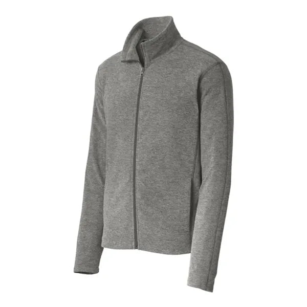 Port Authority Heather Microfleece Full-Zip Jacket.
