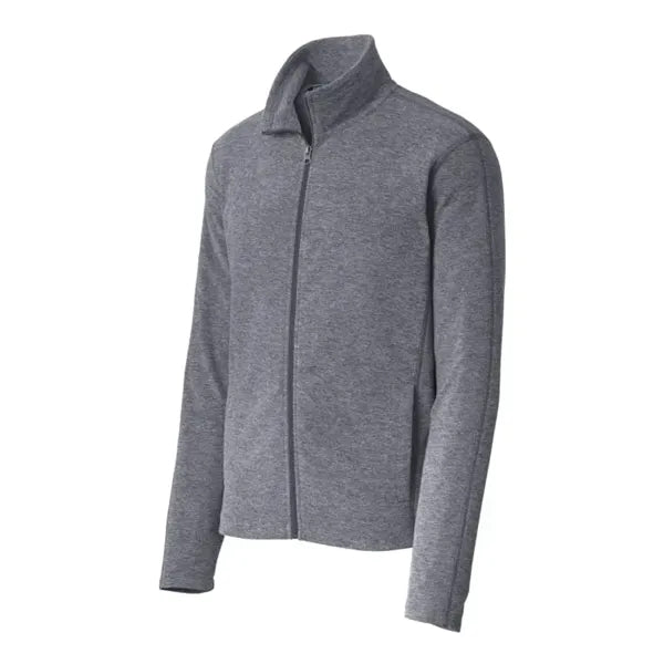 Port Authority Heather Microfleece Full-Zip Jacket.