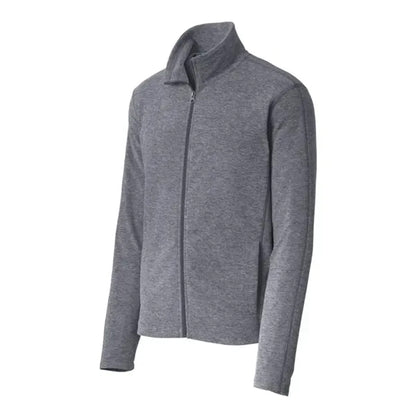 Port Authority Heather Microfleece Full-Zip Jacket.