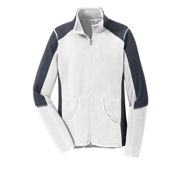 Port Authority Women's Colorblock Microfleece Jacket.