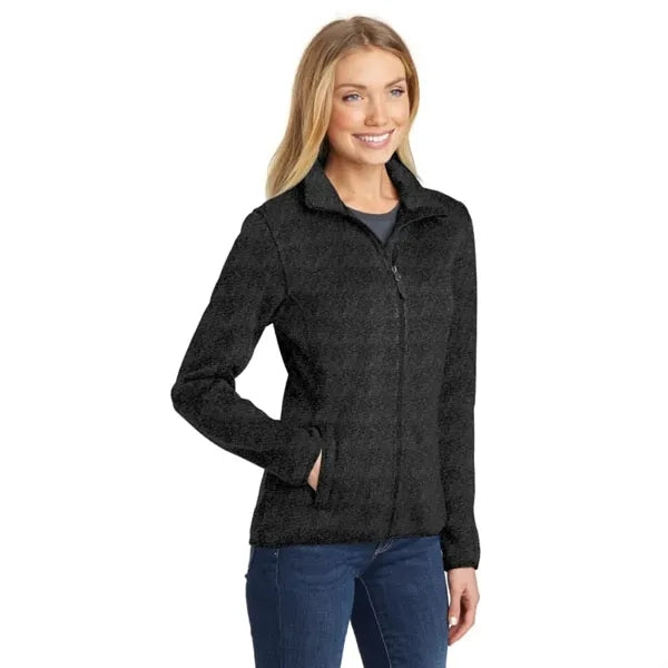 Port Authority Women's Sweater Fleece Jacket.