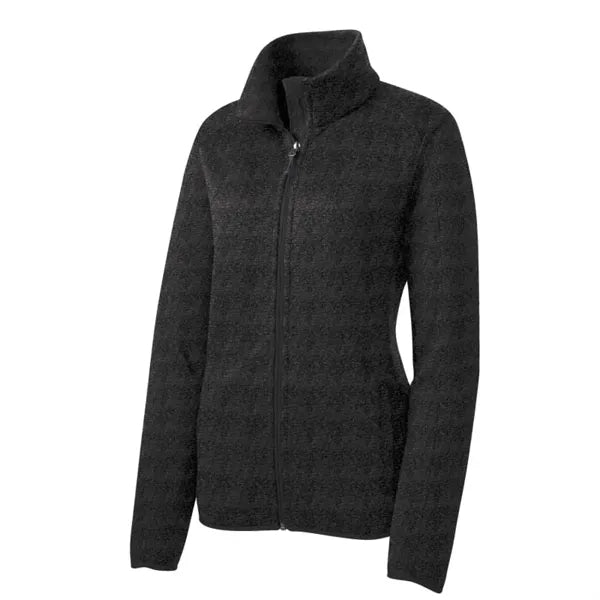 Port Authority Women's Sweater Fleece Jacket.