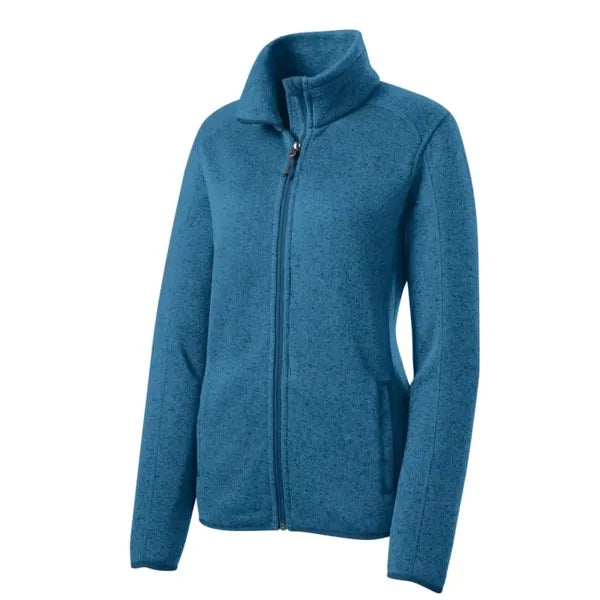 Port Authority Women's Sweater Fleece Jacket.