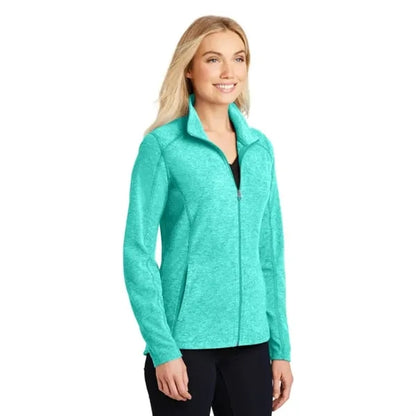 Port Authority Women's Heather Microfleece Full-Zip Jacket.