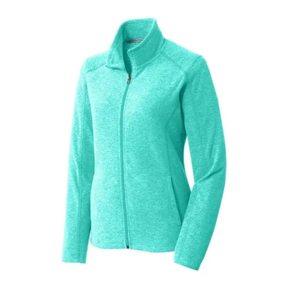 Port Authority Women's Heather Microfleece Full-Zip Jacket.