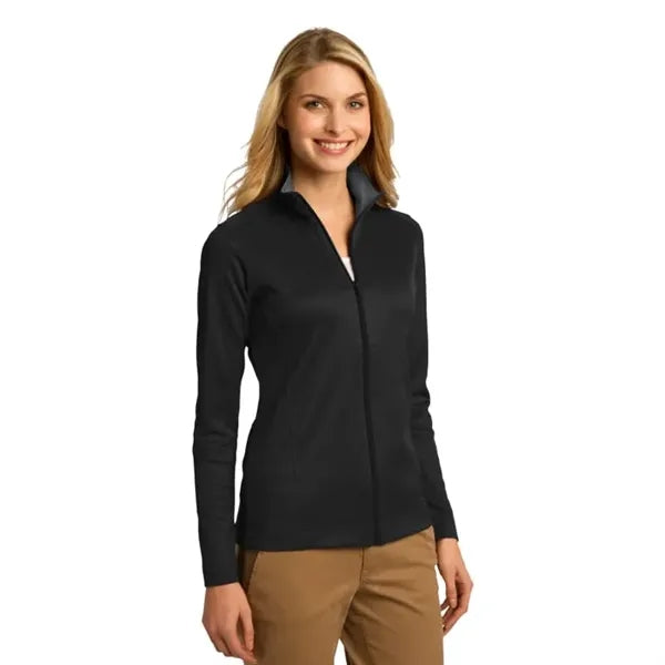 Port Authority Women's Vertical Texture Full-Zip Jacket.