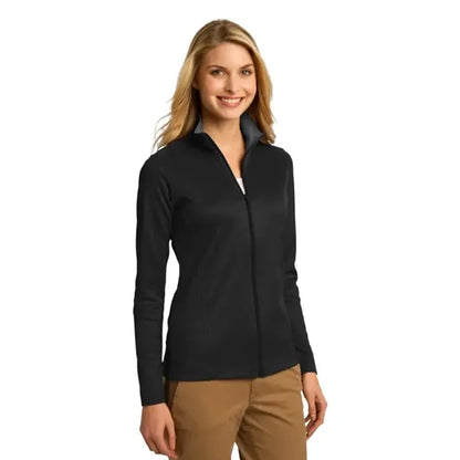 Port Authority Women's Vertical Texture Full-Zip Jacket.