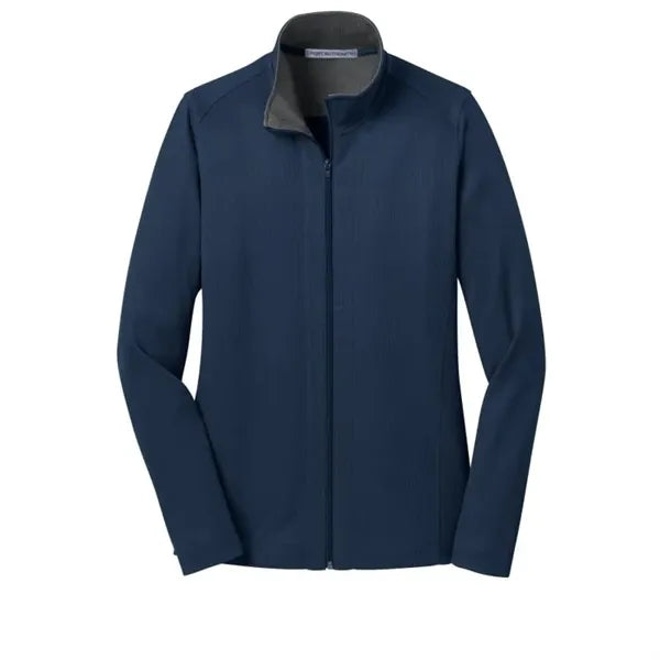 Port Authority Women's Vertical Texture Full-Zip Jacket.