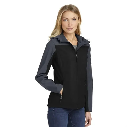 Port Authority Women's Hooded Core Soft Shell Jacket.
