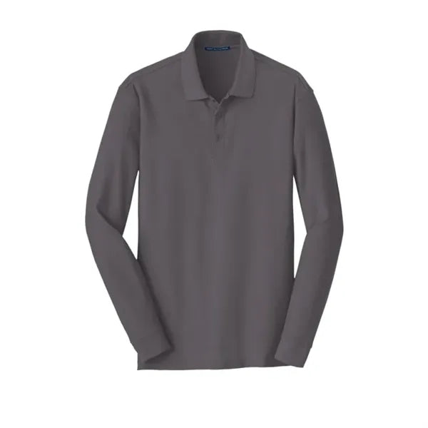 Port Authority Long Sleeve Core Classic Pique Polo.