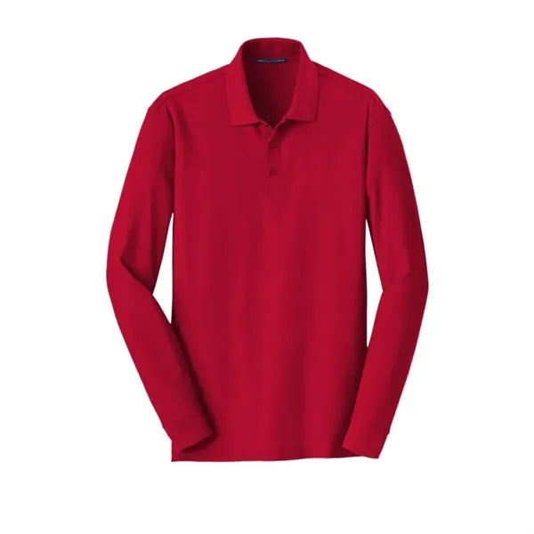 Port Authority Long Sleeve Core Classic Pique Polo.