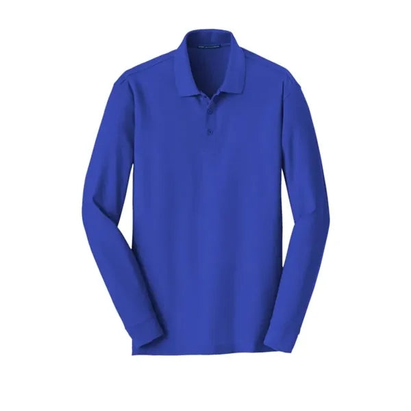 Port Authority Long Sleeve Core Classic Pique Polo.