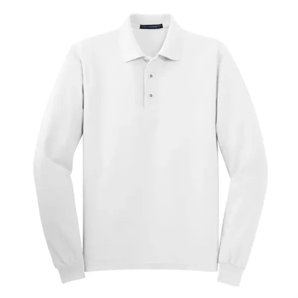 Port Authority Silk Touch Long Sleeve Polo.
