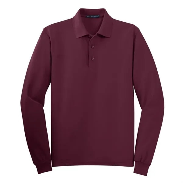 Port Authority Silk Touch Long Sleeve Polo.