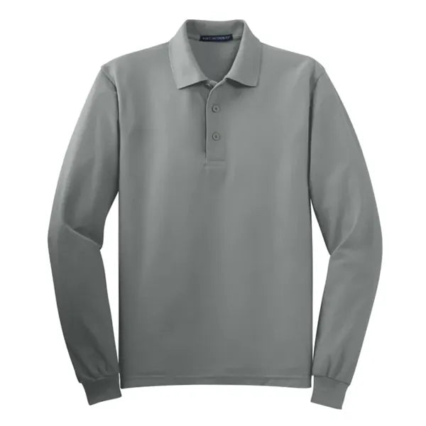 Port Authority Silk Touch Long Sleeve Polo.