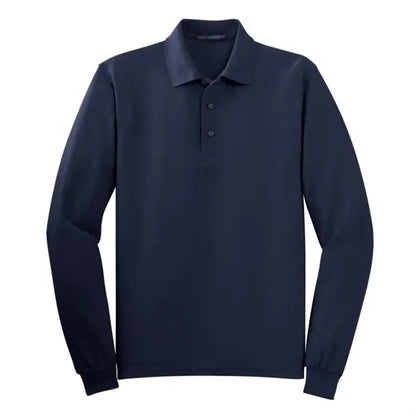 Port Authority Silk Touch Long Sleeve Polo.