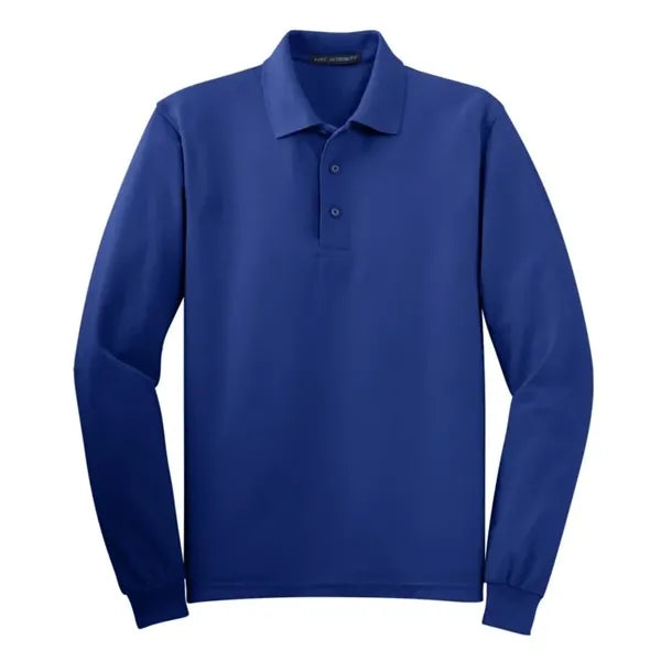 Port Authority Silk Touch Long Sleeve Polo.