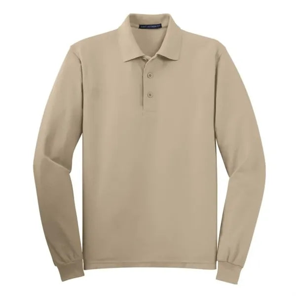 Port Authority Silk Touch Long Sleeve Polo.