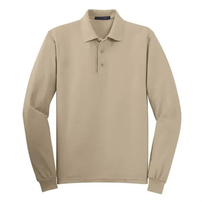 Port Authority Silk Touch Long Sleeve Polo.
