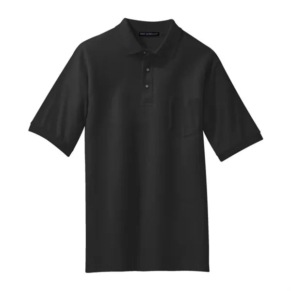 Port Authority Silk Touch Polo With Pocket.