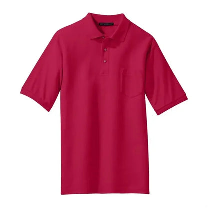 Port Authority Silk Touch Polo With Pocket.