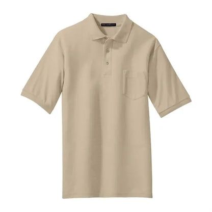 Port Authority Silk Touch Polo With Pocket.