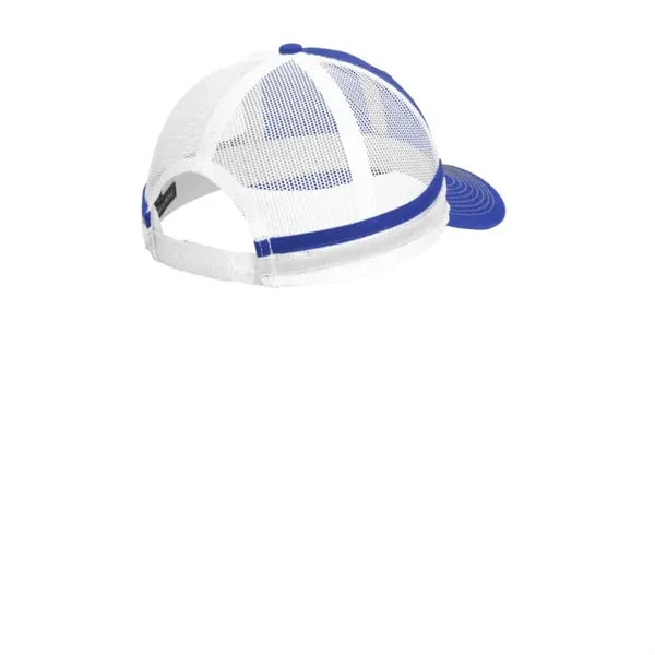 Port Authority Two-Stripe Snapback Trucker Cap.
